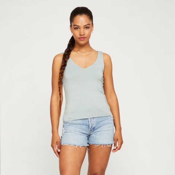 🩷🩷🩷SOLD!!🩷🩷🩷 GENTLE FAWN - NWOT - Starling V-Neck Tank - Seafoam - size XL - Picture 4 of 7